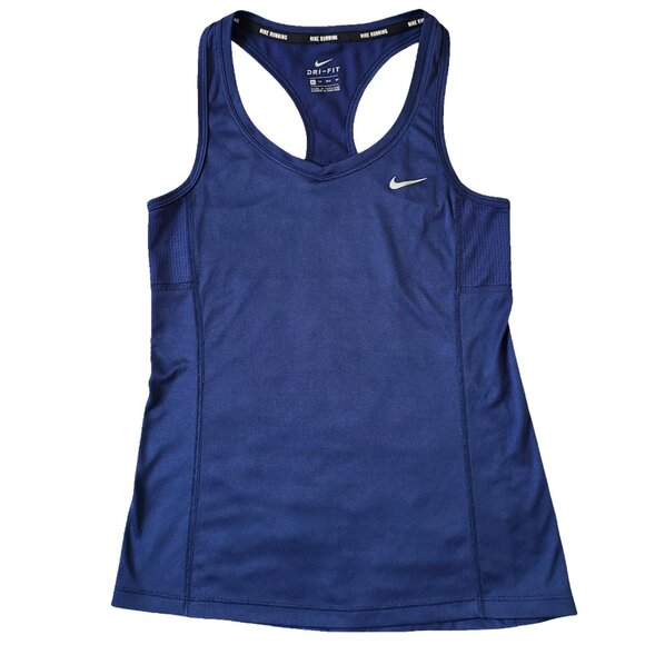 Nike Tops - Nike Dri-Fit Blue Racer Back Tank Top Women’s XS Workout Yoga Running Cross-Fit